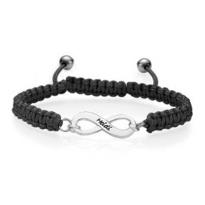 Bracelet d'amitié infini gravé Bracelet d'amitié infini gravé
