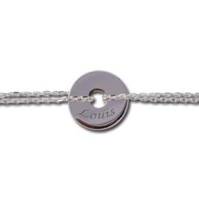 Bracelet chaine jeton ajouré Bracelet chaine jeton ajouré