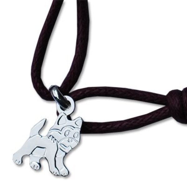 Médaille chat en argent massif