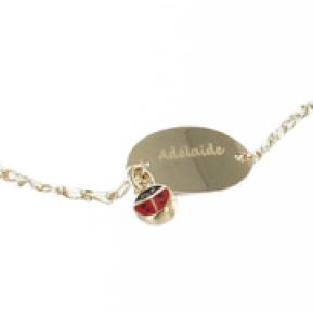 Bracelet coccinelle personnalisé