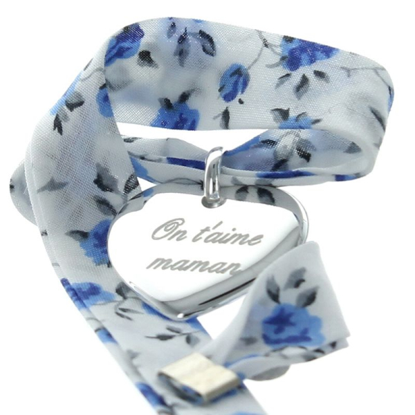 Bracelet coeur maman liberty