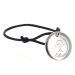 Médaille silhouette personnalisée en argent massif