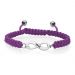 Bracelet gravé infini violet