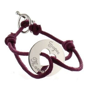Bracelet jeton coeur personnalisé Bracelet jeton coeur personnalisé