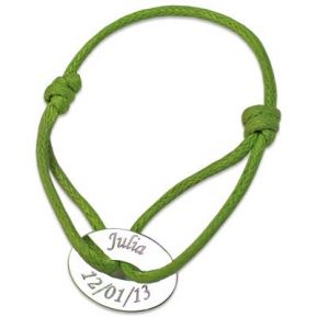 Bracelet jeton ovale personnalisé Bracelet jeton ovale personnalisé