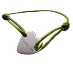 Bracelet joli coeur personnalisé Bracelet joli coeur personnalisé