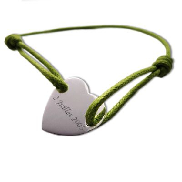 Bracelet joli coeur personnalisé