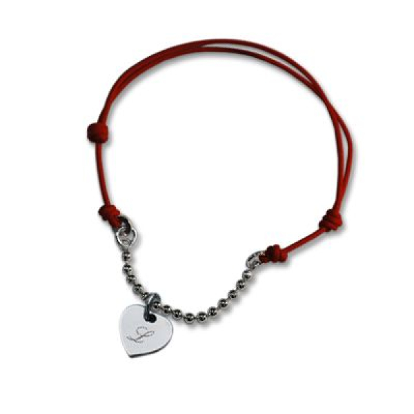 Bracelet chainette médaille coeur