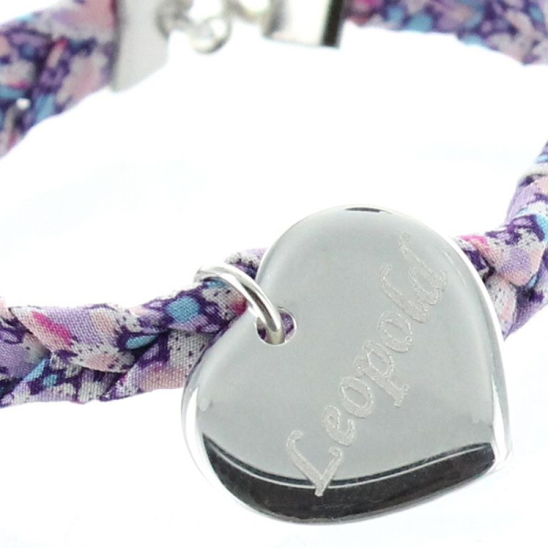 Bracelet coeur liberty tresse
