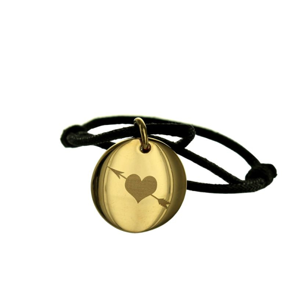 Bracelet Nous deux gravé plaqué or