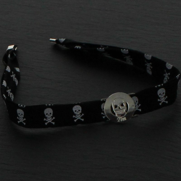 Bracelet tête de mort liberty personalisé