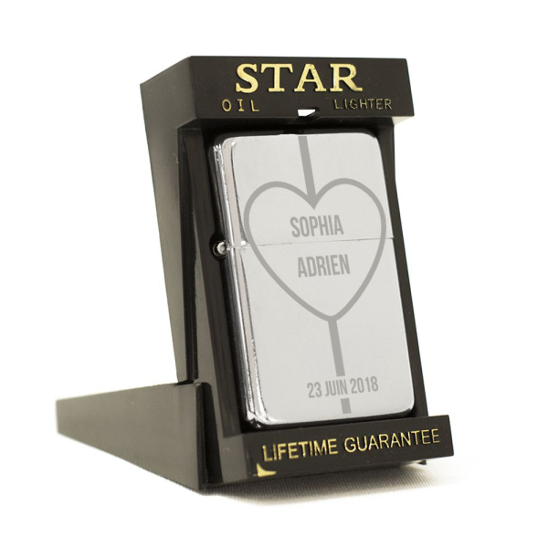 Briquet star amour