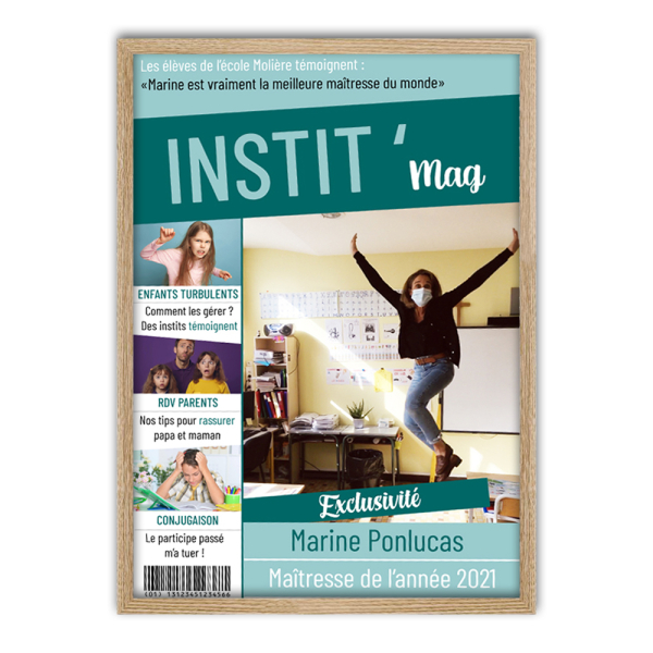 Couverture de magazine maîtresse cadre naturel