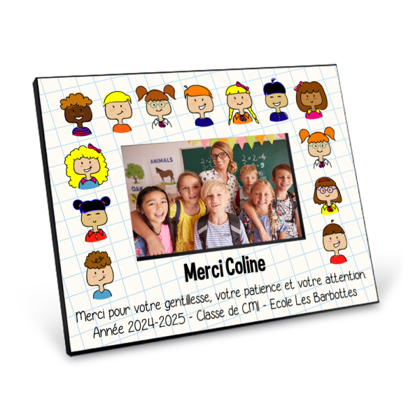Personnaliser un cadre photo pour la maîtresse