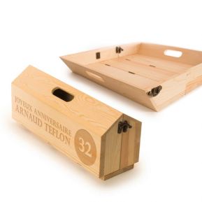 Caisse à vin plateau personnalisée Caisse à vin plateau personnalisée