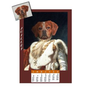 Calendrier chien personnalisé