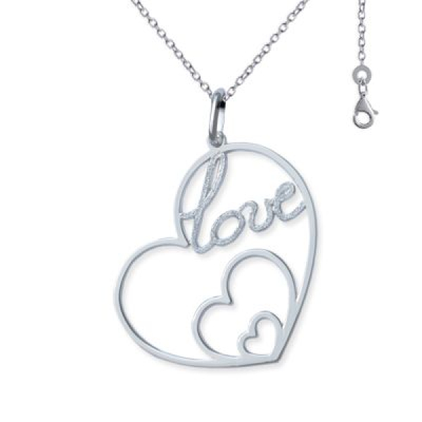 Pendentif Love en argent