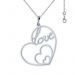 Pendentif Love en argent