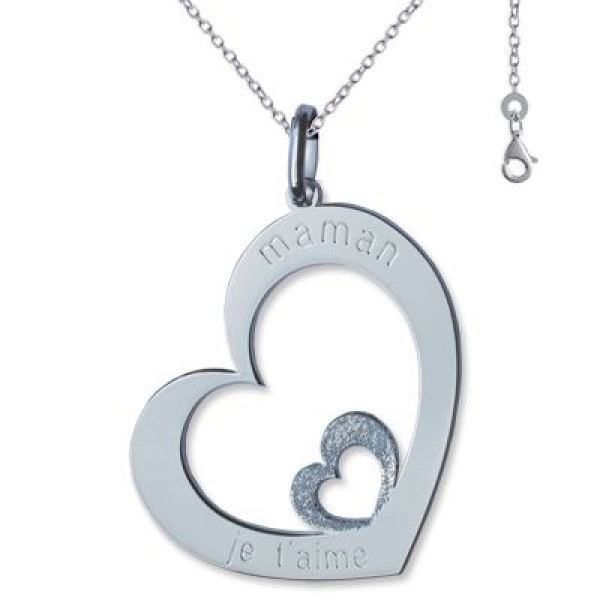 Pendentif fête des mères avec chaine