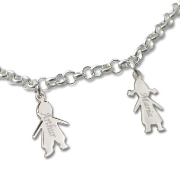 Bracelet chérubin et chaine en argent massif