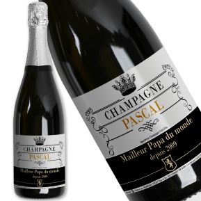 Bouteille de champagne personnalisée Royale Bouteille de champagne personnalisée Royale