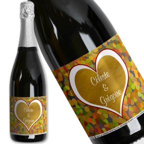 Champagne Saint Valentin personnalisé