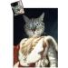 Portrait chat oeuvre d'art personnalisé Napoléon