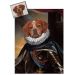 Portrait chien oeuvre d'art personnalisé Louis 13
