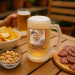Chope de bière imprimée avec une photo en couleur