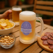 Chope de bière avec son prénom - design Lion