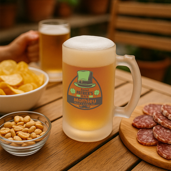 Chope de bière Saint Patrick