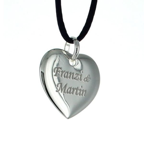Collier médaille coeur personnalisée