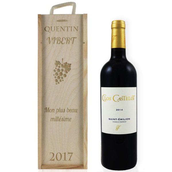 Coffret à vin personnalisé