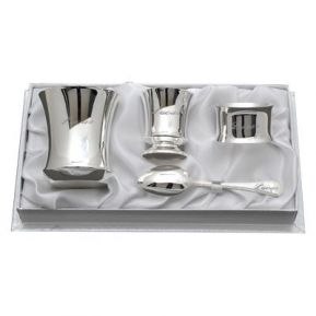 Coffret baptême 4 pièces contemporain Coffret baptême 4 pièces contemporain