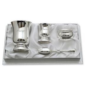Coffret baptême 4 pièces design Coffret baptême 4 pièces design