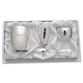 Coffret baptême 4 pièces tonneau Coffret baptême 4 pièces tonneau