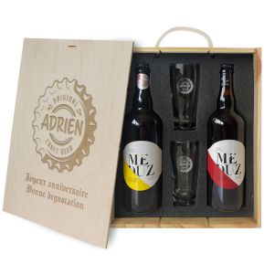 Coffret à bière 4 pièces personnalisé Capsule Coffret à bière 4 pièces personnalisé Capsule