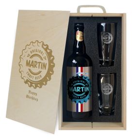 Coffret à bière 3 pièces personnalisé Capsule