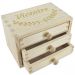Coffret bijoux 3 tiroirs personnalisé