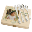 Coffret personnalisé avec une photo et ses couverts gravés