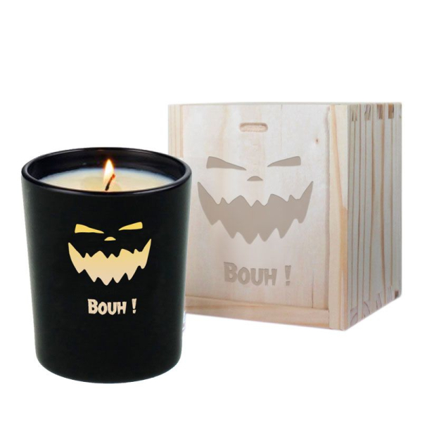 Bougie d'Halloween personnalisée