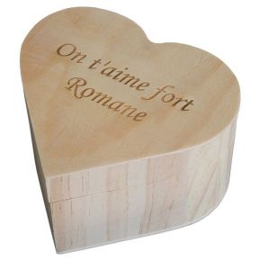 Coffret coeur personnalisé