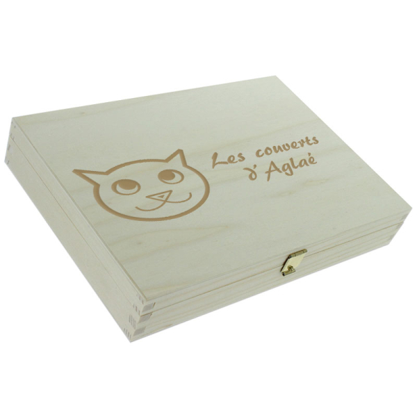 Couverts enfants chat personnalisés