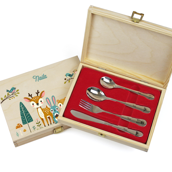 Coffret couvert enfant forêt enchantée