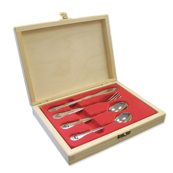 Coffret cadeau couverts enfant panda