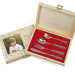 Coffret personnalisé d'une photo et couverts enfant gravés