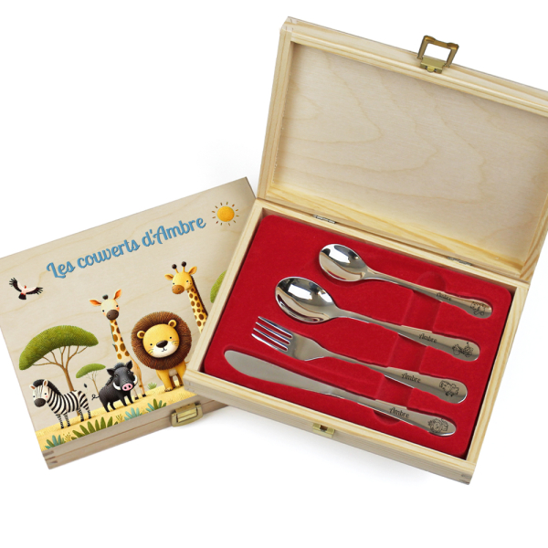 Coffret couvert enfant Safari