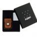 Coffret cadeau étui en cuir Zippo