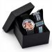 Coffret montre photo noire