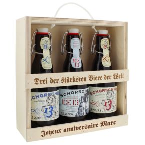 Coffret trio de bières personnalisé
